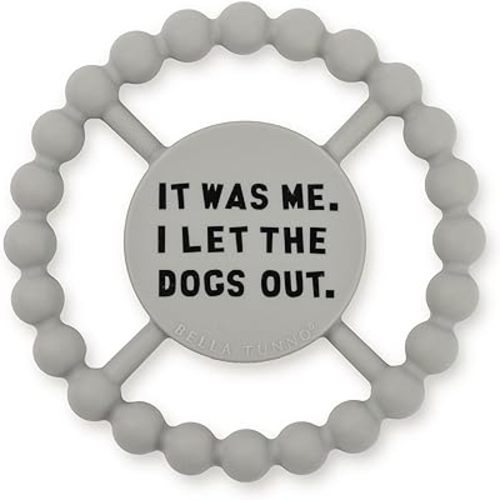 Baby Teether by Bella Tunno, Silicone Teethers for Babies 3-6 Months, 6-12 Months, Baby Toys, Pacifier, Teething Relief, Boys, Girls, Dogs Out