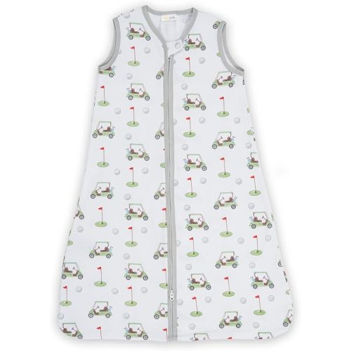 LollyBanks Sleep Sack 100% Organic Cotton Baby, 0.5 TOG Baby Sleep Sacks Lightweight, 2-Way Zipper Toddler Sleeper Soft, 18-24 Months Sacks for Baby Boys and Girls (Golf Outfit)