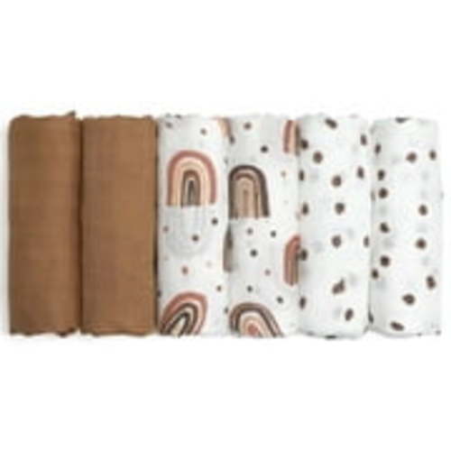 rainbow swaddle blankets