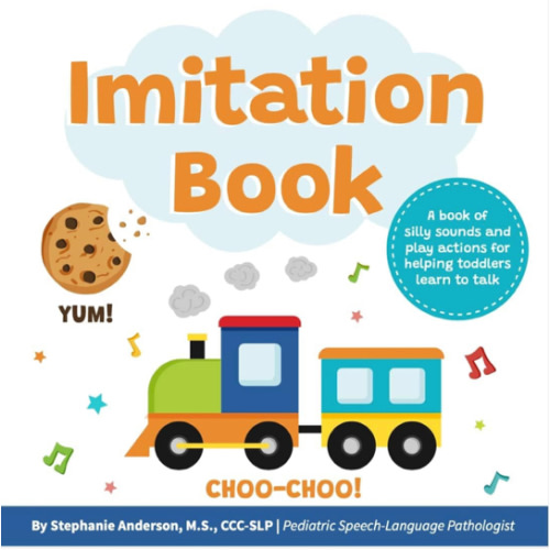 Imitation Book: Interactive & Fun Learn to Talk Board Book For Toddlers Ages 0-4, Written by a Speech Therapist