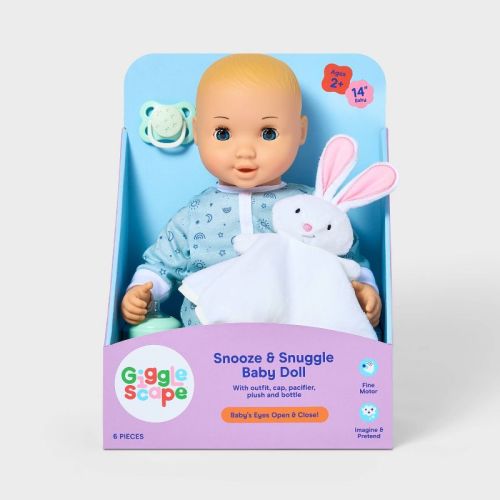 14" Snooze & Snuggle Baby Doll - Gigglescape™