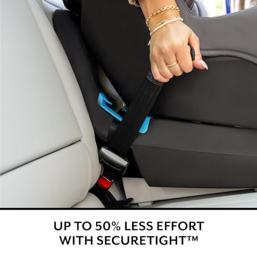 Evenflo REO by Revolve360 Rotating Convertible Car Seat with Quick Clean Cover, Infant to Toddler, Forward and Rear Facing, Compact Design, One-time Install (Chelsea)