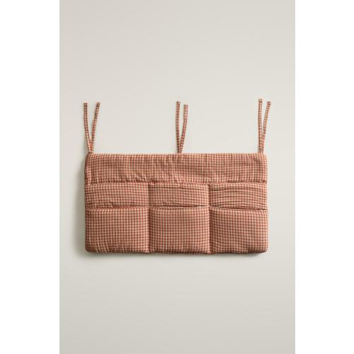 COTTON GINGHAM BABY CRIB ORGANIZER - Dark orange | ZARA United States