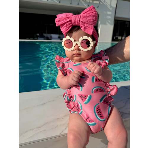 Watermelon / Monaco Swimsuit / UPF 50+