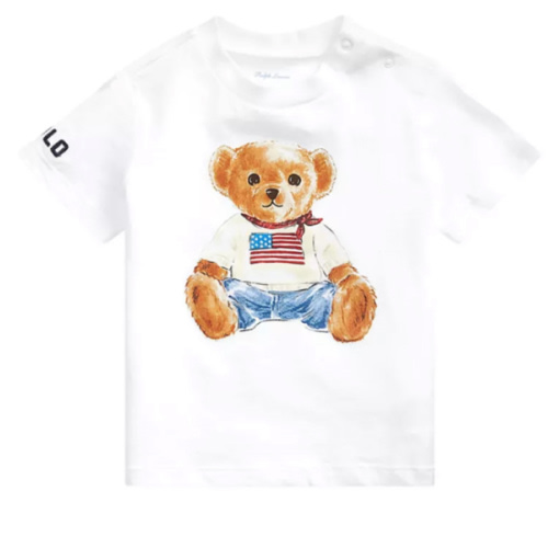 Ralph Lauren Childrenswear Baby Boys Jersey Bear Graphic T-Shirt | Belk