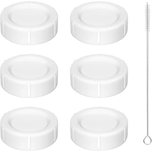Travel Bottle Caps for Dr Brown Wide-Neck Storage/Travel Caps for Anti-Colic Options+ Baby Bottles, BPA-Free(Only Compatible with Wide Neck Bottle 5oz and 9oz, 6, Count)