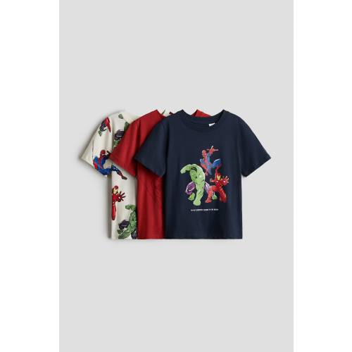 3-PACK PRINTED T-SHIRTS