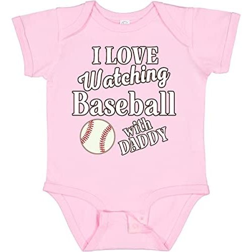 inktastic Daddy Baseball Grandson Baby Bodysuit