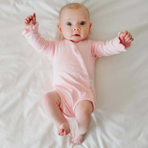 RUFFLE CUFF LONG SLEEVE WINGED BODYSUIT