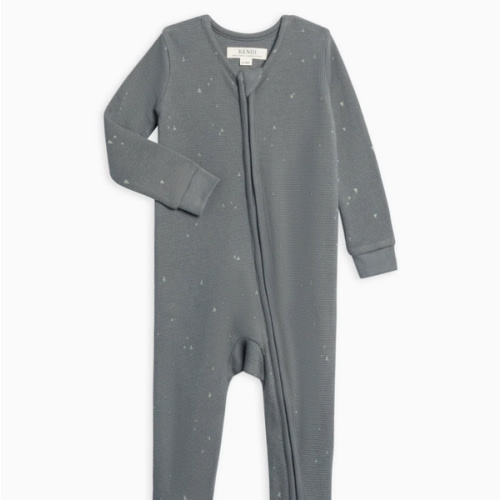 Lane Waffle Knit Zipper Sleeper