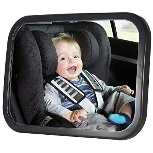 Bibao Baby Car Mirror，Shatter-Proof Acrylic Baby Mirror for Car,Wide Crystal Clear View ，Crash Tested and Certified for Safety，Best Newborn Car Seat Accessories