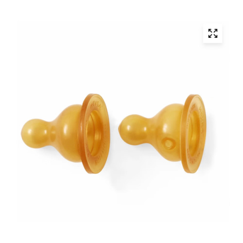 Standard Neck Baby Glass Bottle Nipples Two-Pack – Heveaplanet.com