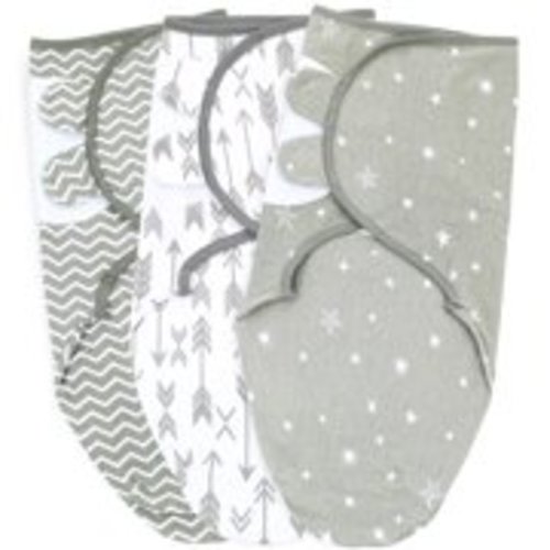 Baby Swaddle Wrap, Newborn Blankets for 3-6 Months Large, Adjustable Infant Sleep Sack, 3 Pack