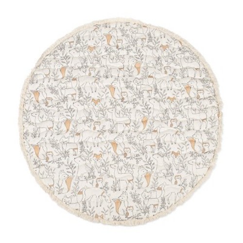 Crane Baby Cotton Quilted Activity Playmat - Ezra