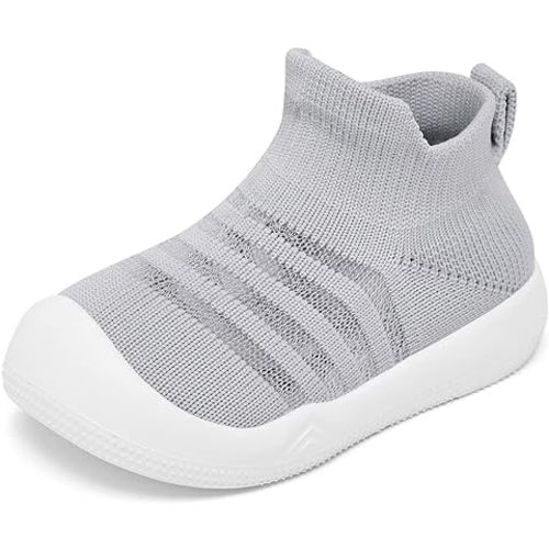 Eashi Baby Boy Girl Non-Skid Indoor Infant Walking Shoes Breathable Warm Elastic Sock Shoes with Memory Sole Protect Toes Outdoor Sneakers