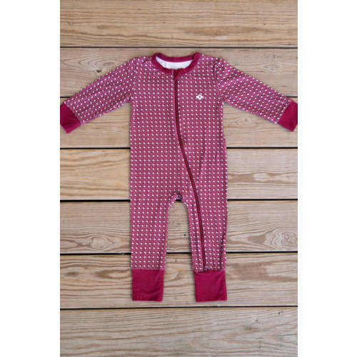 Baby Zip Up - Texas Maroon