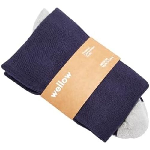 Wellow Knee High Compression Socks for Men & Women, 18–25 mmHg, Bamboo Viscose, Swelling Relief