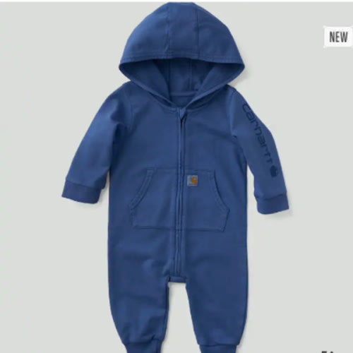 Boys' Long Sleeve Re-Engineered Garment Dye Hooded Coverall (Baby) | Licensed | Carhartt