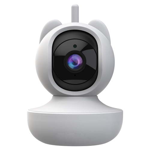 Vizolink Portable 1080P 2MP Video Baby Monitor with Infrared Surveillance and Lullabies, White