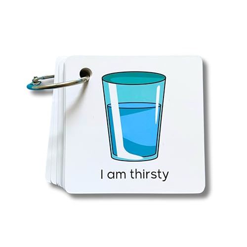 Plastic Communication Cards, 60 Basic Communication, Special Needs, Autism, Toddler, Hospital Cards, Non Verbal Speech Therapy, Senior