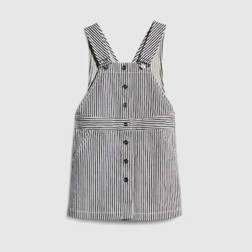 Children's striped denim dress