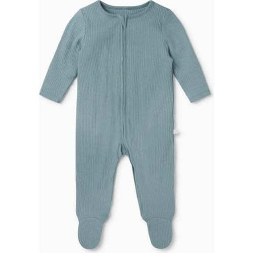 Ribbed Two Way Zip-Up Sleepsuit, 3-6M UK