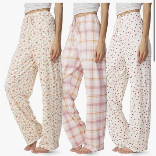 Ultra Performance Womens Pajama PJ Pants 3 Pack Lounge Bottoms Pajamas for Women (Avail in Plus Sizes)