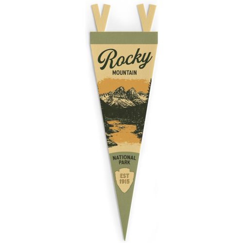 Rocky Mountain National Park Mini Felt Pennant