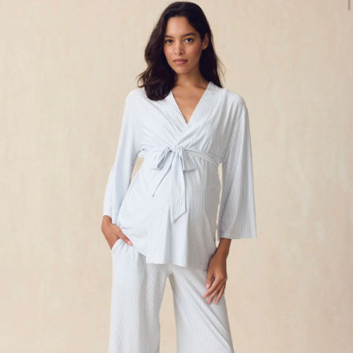 LAKE | Women | DreamModal® Pajamas | Fog Maternity Kimono Bundle