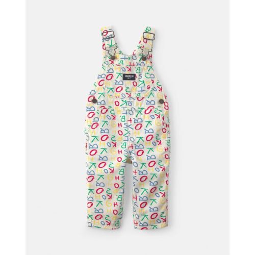 Baby Alphabet Overalls - White - OshKosh B'gosh | Carter's