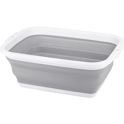 Collapsible Sink with 2.25 Gal / 8.5L, Foldable Dish Tub for Washing Dishes, Camping, Hiking and Home, Portable Washing Basin