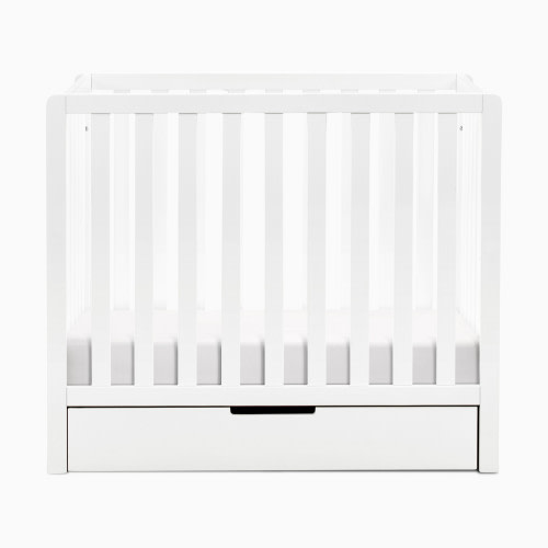Colby 4-in-1 Convertible Mini Crib with Trundle - White