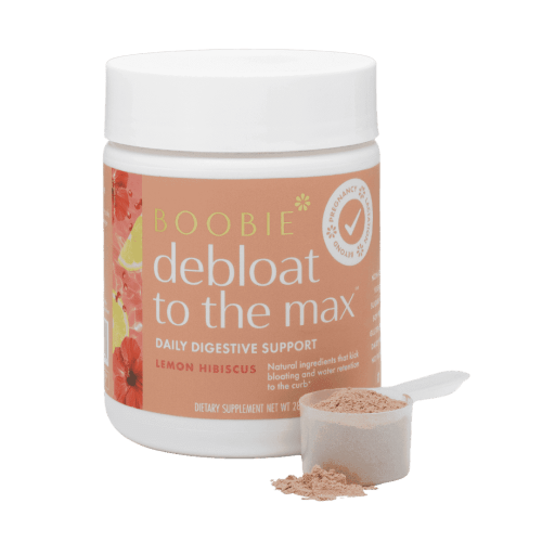 Boobie Debloat to the Max | Rapid Debloating and Daily Digestive Support for Women & Men | L-Glutamine and Marshmallow Root for Gut Health | Lemon Hibiscus Flavor, 40 Servings