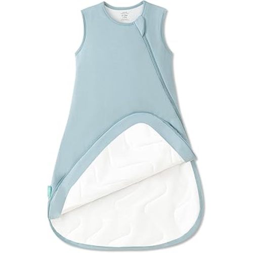 PurComfy Supersoft Sleep Sack 3-6 Months 1.0 TOG, Premium Bamboo Viscose Baby Sleeping Bag, 2-Way Safe Zipper Sleep Sacks