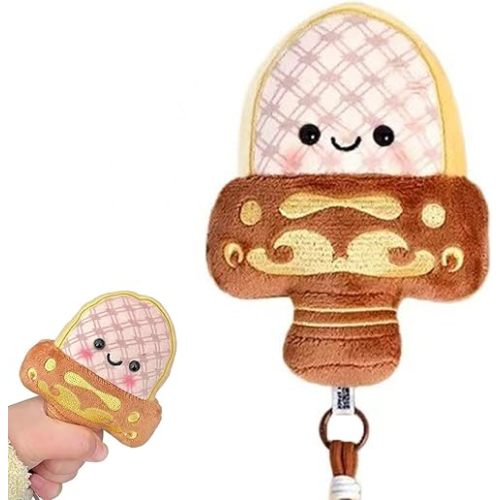 Plush Sword, Adorable Fat Sword Stuffed Toy, Squeaky Plush Sword, Funny Stress Relief Toy for Kids and Adults, for Backpacks, Handbags and Cars, Gifts for Kids