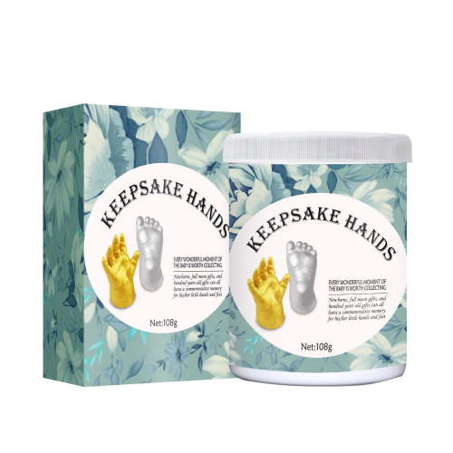 Baby Keepsake Hand Casting Kit with Shadow Box Frame - Plaster Hand Mold Baby Casting Kit for Infant Hand & Foot Molding, Perfect for First Birthday, Christmas & Newborn Gifts