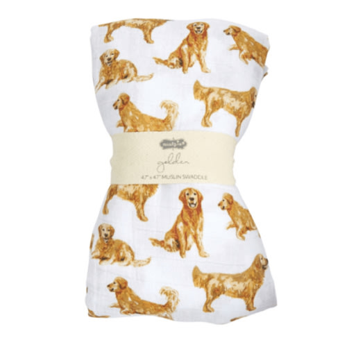 Golden Retriever Swaddle Blanket