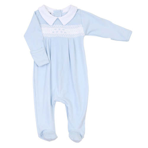 Smocked Collared Footie