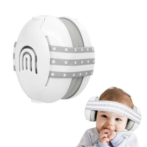 Baby Ear Muffs Noise Cancelling Headphones, 25dB Hearing Protection for Infant Newborn Toddler 0-36 Months, Adjustable Sound Proof Earmuffs for Travel Airplane Sleep, Baby Essentials