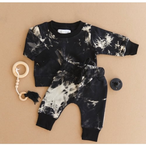 Nash Black & White Marble Jogger Set