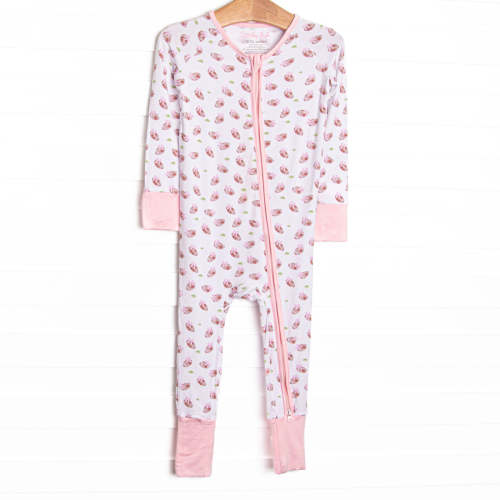 Touchdown Time Bamboo Zippy Pajama, Pink – Stitchy Fish