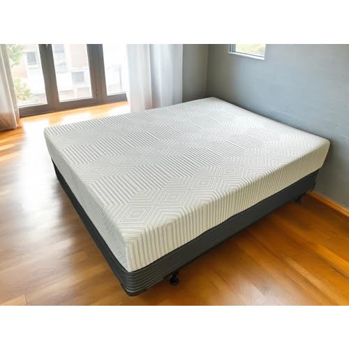 8" Green Tea Memory Foam Mattress, Medium Firm, Zoned Pressure Relief (70x80 - RV King)