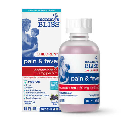 Children's Acetaminophen: Fever Reducer 4oz - Mommy's Bliss