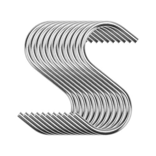 Moocorvic Anti-Rust S Shaped Stainless Steel Hanging Hooks, 0.23 lb, 10 Count