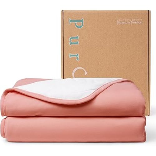 PurComfy Supersoft Toddler Comforter, Premium Bamboo Viscose Crib Blanket, Breathable 1.0 Tog Crib Quilt for All Seasons 39"×55"