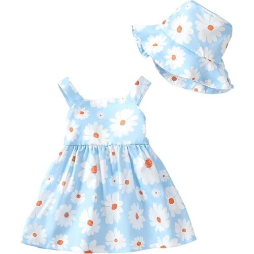 Newborn Infant Baby Girl Dress Toddler Girl Clothes Halter Backless Sleeveless Flower Sundress Summer Dresses for Girl