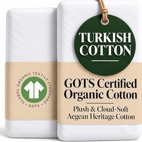 GOTS Organic Bedside Bassinet Sheets 33x20 for Newton, Maxi Cosi Iora, Angel Bliss, Koola Baby Bond, Harppa Cudly 3 in 1– Plush & Cloud Soft Cotton Cover Boy, Girl 33 x 20 Upto 35 x 19