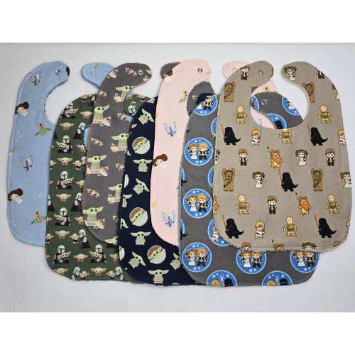 Baby Space Warriors | Cotton & Terry Baby Bib