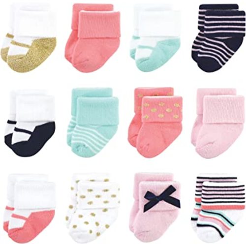 Little Treasure Baby Girls' Newborn Socks