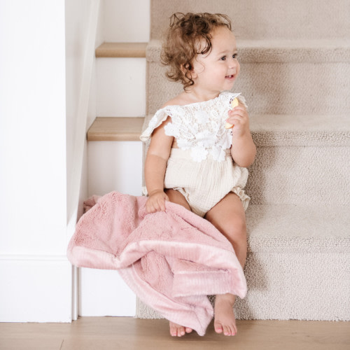 Lush Mini Blanket - Ballet Slipper